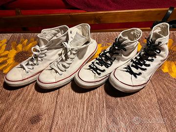 2 paia di Converse originali vintage taglia 42/43