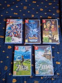 Lotto 5 giochi Nintendo Switch