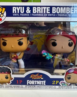 Funko Pop! Games Ryu e Brite Bomber Fortnite