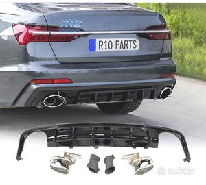 DIFFUSORE AUDI A6 C7 SEDAN AVANT 18-22 LOOK RS6 NE