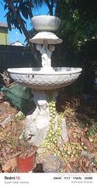 fontanella da giardino in cemento 