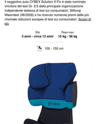 Seggiolone Auto Cybex Silver Solution X-Fix