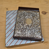 Porta block notes con argento Alliani