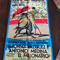 poster in tessuto corrida anni 60/70