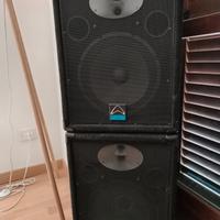 casse audio passive con amplificatore 