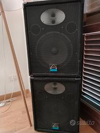 casse audio passive con amplificatore 