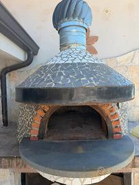 Forno a Legna da Esterno in mattoni refrattari