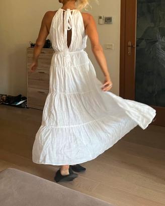 abito lungo di lino