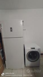 frigorifero Sharp e lavasciuga Candy 10kg