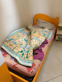 letto arancione