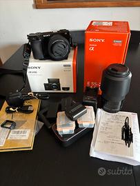 Sony alpha 6100 kit 16-50 OSS II+55-210 accessori