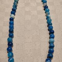 Collana agata blu