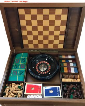 Scatola da gioco in radica