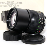 MINOLTA MC TELE ROKKOR 135mm 3,5 Obiettivo Reflex