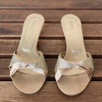 Scarpe eleganti tacco basso n.37