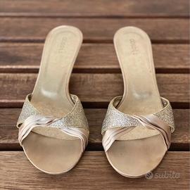 Scarpe eleganti tacco basso n.37