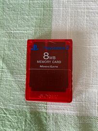 Memory Card Rosso per Playstation 2
