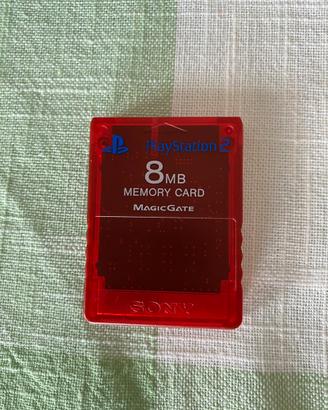 Memory Card Rosso per Playstation 2