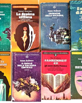Lotto 16 libri fantascienza OSCAR MONDADORI+URANIA