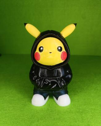 Pikachu Custom con Felpa 🎨 | Statuetta Pokémon
