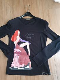 Maglietta  nera Iceberg con Jessica Rabbit