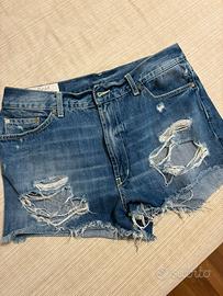 Pantaloncino Dondup jeans strappati tg 42