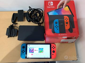 Nintendo Switch Oled red & blu