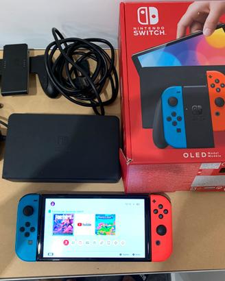 Nintendo Switch Oled red & blu