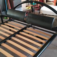 Letto matrimoniale Poliform Morgana laccato nero 