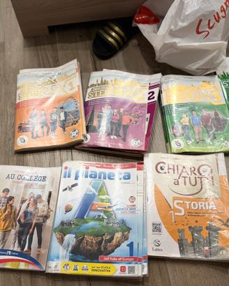 libri scuola media 1º anno,2º anno,3º anno