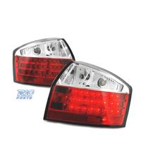 FANALI A LED PER AUDI A4 00-04 ROSSO BIANCO LED