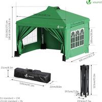 GAZEBO DA GIARDINO VOUNOT 3X3 VERDE NUOVO