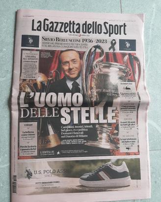 GAZZETTA 13 GIUGNO 2023 SILVIO BERLUSCONI