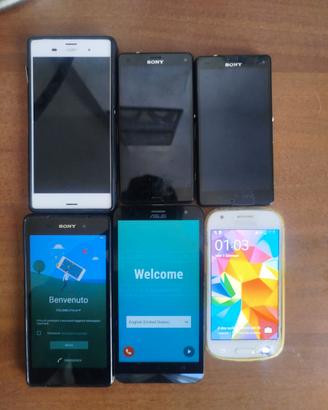 Lotto 6 smartphone in buone condizioni