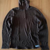 Maglione a collo alto con zip Fordocks L marrone