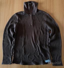 Maglione a collo alto con zip Fordocks L marrone