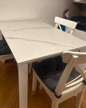 Tavolo Riflessi Manhattan piano ceramica