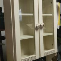 Vetrina shabby legno bianco