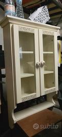 Vetrina shabby legno bianco