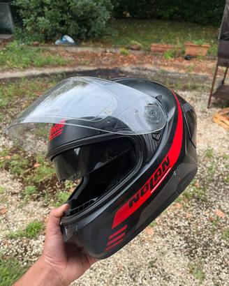 Casco Nolan N60 rosso e nero