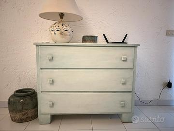 Cassettiera legno massello- stile sardo