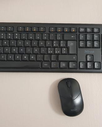 Tastiera e Mouse Wireless USB Trust