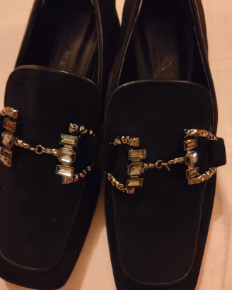 scarpe  camoscio nere