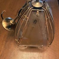 Lampadario ottonato vintage