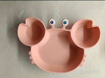 piatto piano in silicone con ventosa 