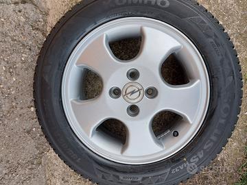 cerchi 15 Opel Corsa con gomme 4 stagioni 