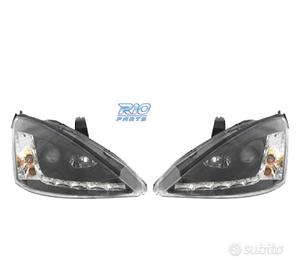 FARI FORD FOCUS 98-01 LUCE DIURNA FONDO NERO