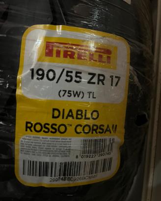 Pirelli rosso corsa 2 190/55/17 e 120/70/17