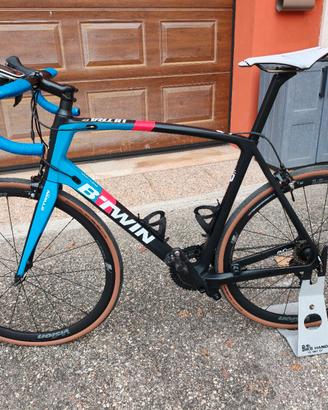 Bici da corsa in carbonio Btwin tg XL