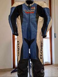 TUTA MOTO IN PELLE DI CANGURO CLOVER RC 100